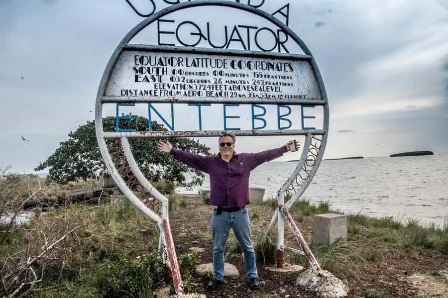 Entebbe: Equatar Line Tour & Victoria Lake Sunset Boat Ride - The Rock at Equator Entebbe, for photos and real-world perspective