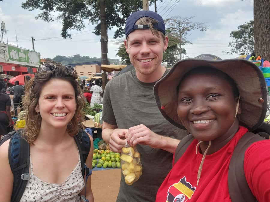 Entebbe: Female-Led Guided Walking Tour - Entebbe local market: fruit, street business, and the little food theater