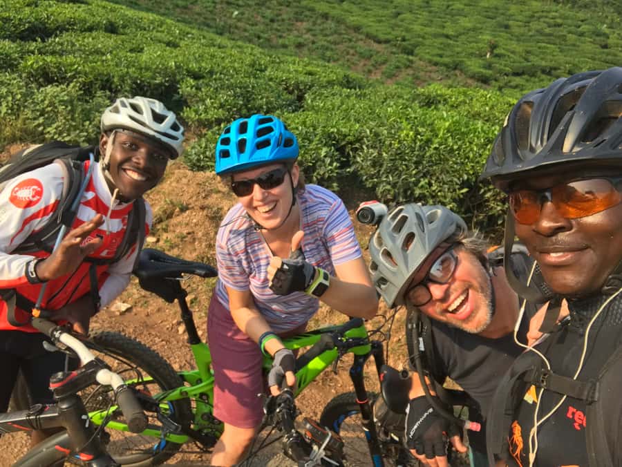 Kampala: Lake Victoria Island Cycling Tour - From Ggaba Beach House Gardens to Lake Victoria, fast and calm